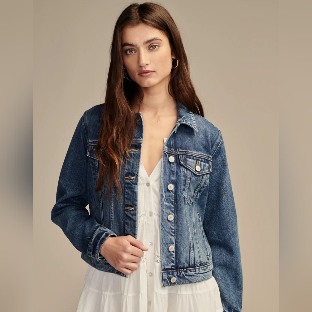 lucky brand tomboy trucker denim jacket